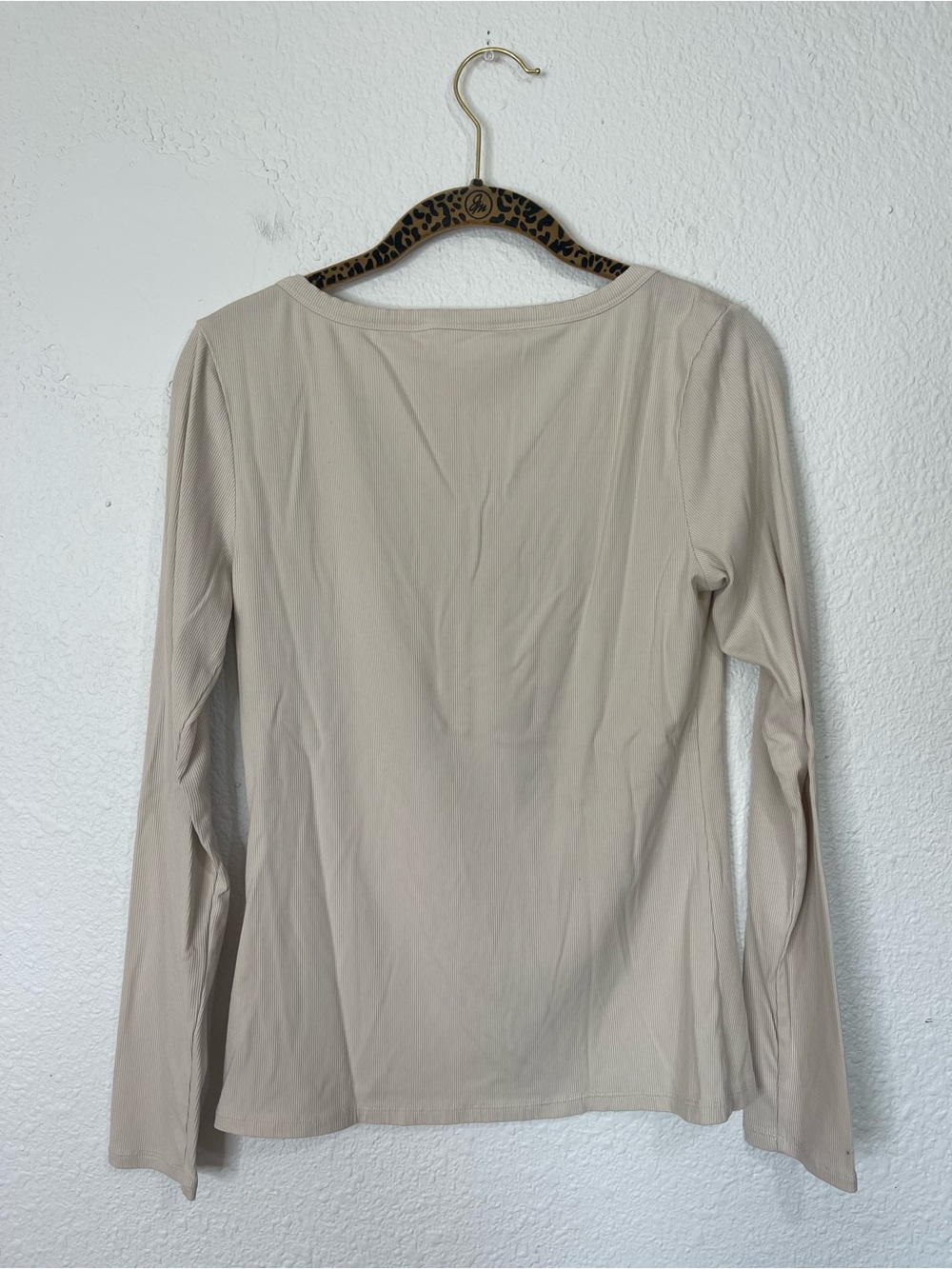 Athleta Signature Rib Henley Top Size Medium - Picture 2 of 4